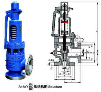 A48sY-64C高溫高壓彈簧全啟式安全閥